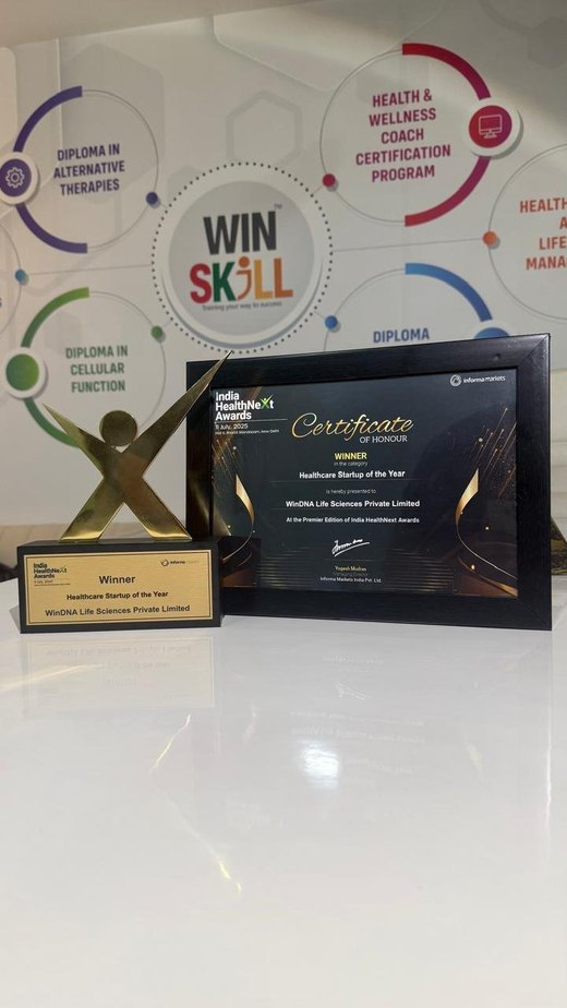 India HealthNext Awards 2025, Healthcare Startup of the Year, WinDNA Life Sciences